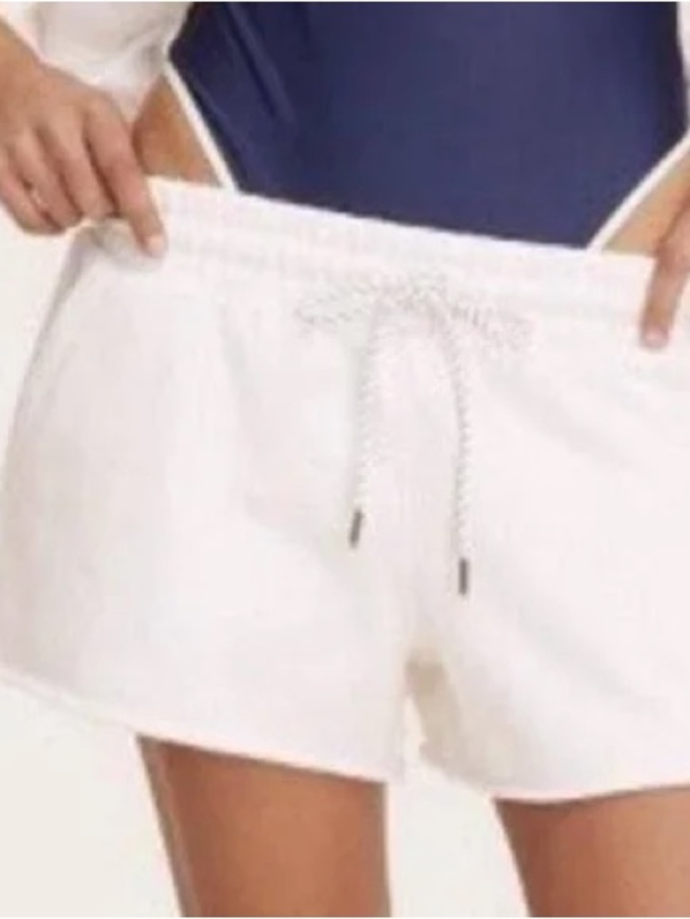 Parke x Target Women's White Drawstring Athletic Shorts